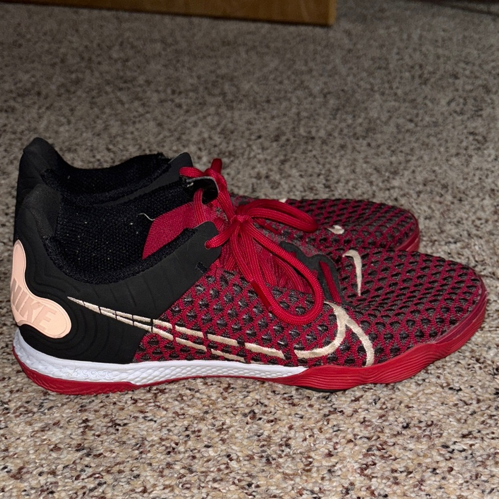 Nike Red and Black Athletic Shoes Performance Design